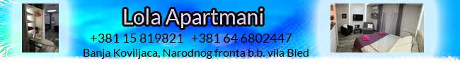 lola apartmani banja koviljaca
